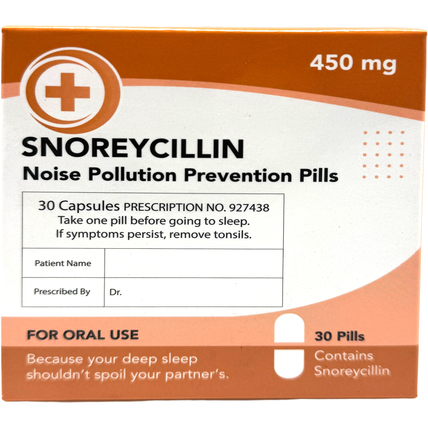Snoreycillin Novelty Gift Image