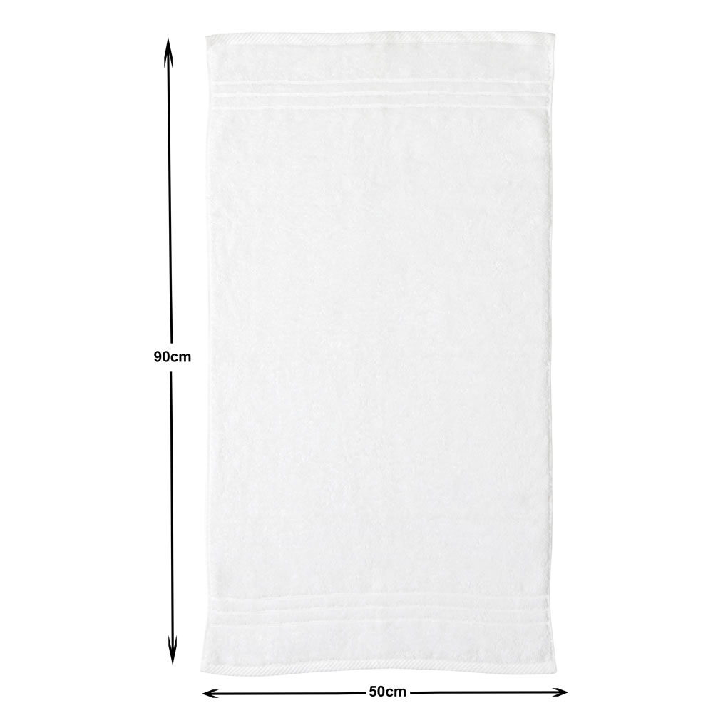 Wilko White Hand Towel Image 3