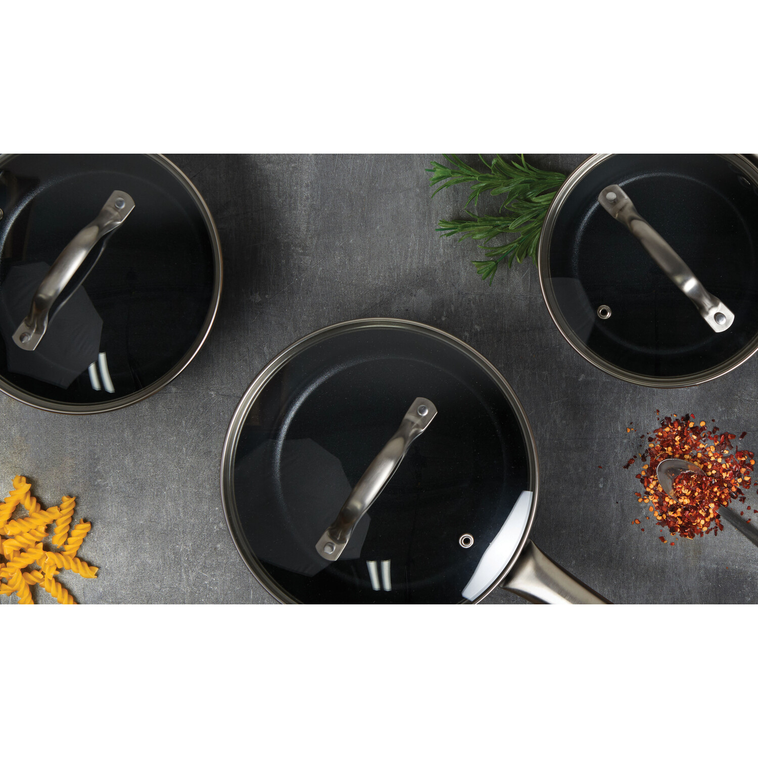 Kitchen Master Forged Aluminium Non Stick Pan Set 3 Piece Image 3