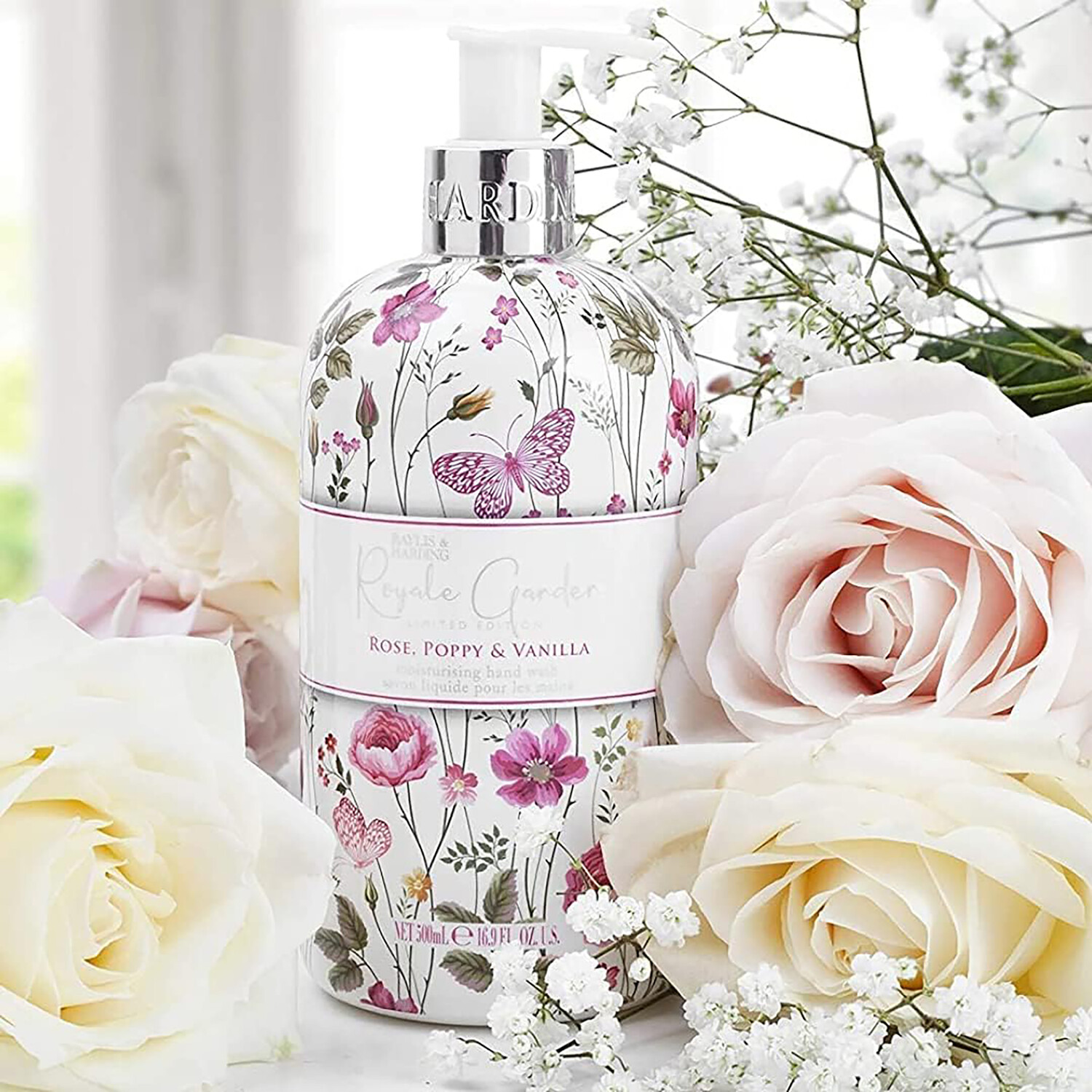 Baylis & Harding Royale Garden Hand Wash Rose, Poppy and Vanilla Image 2