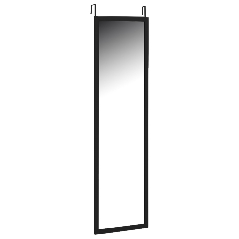 wilko Black Overdoor Mirror Image 1