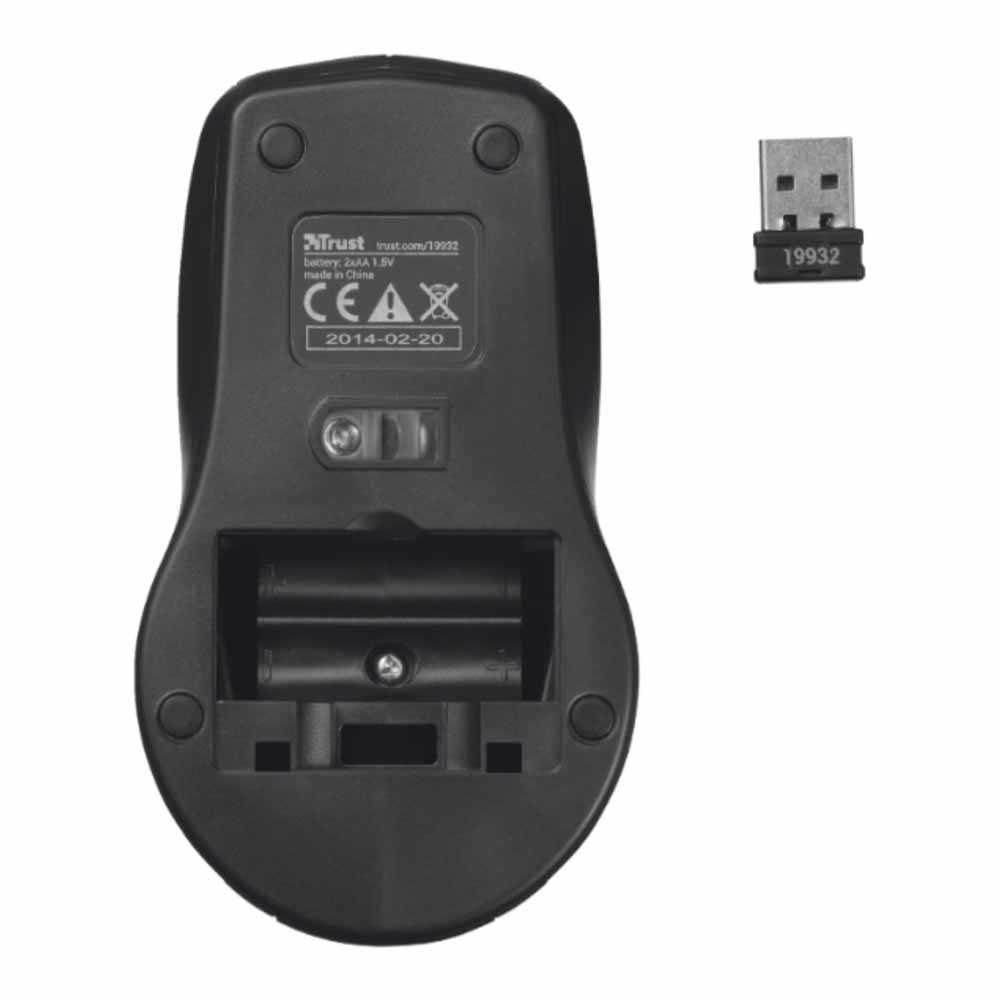 Carve Wireless Mouse Black Image 3