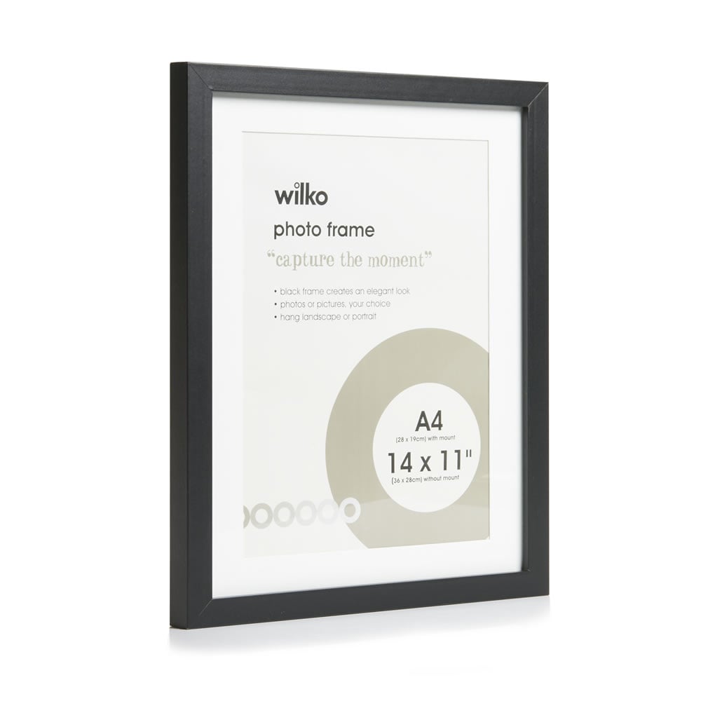 Wilko Black Photo Frame 14 x 11 Inch Image 2