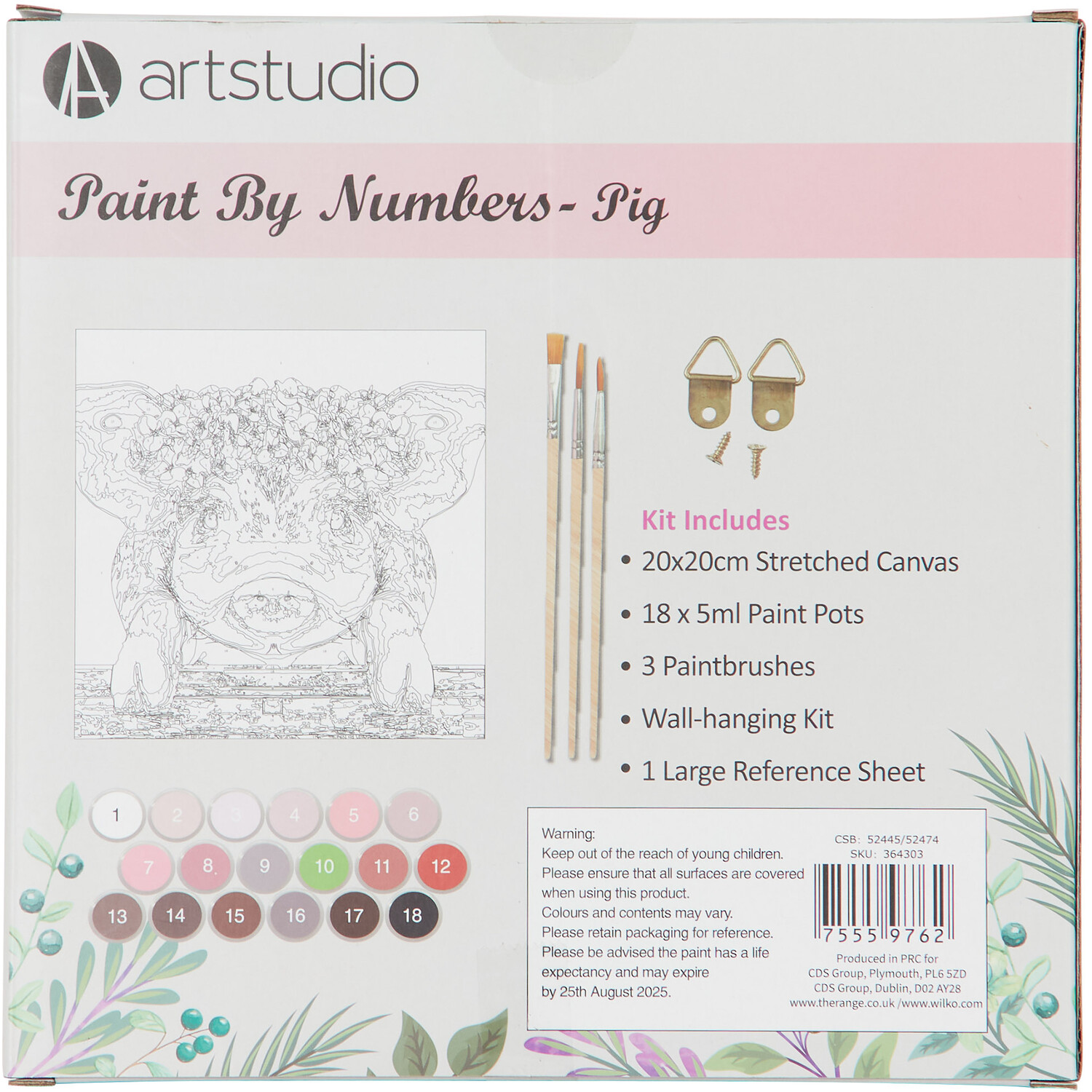 Art Studio Paint by Numbers - Pig Image 2
