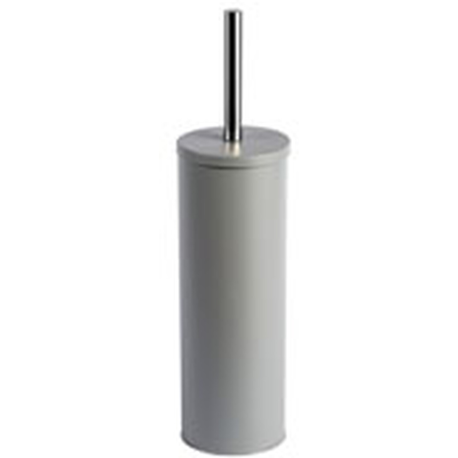 Silver Powder Coated Toilet Brush Holder Image