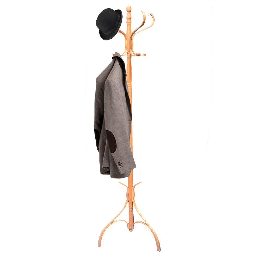 Vida Designs Essentials Oak Effect Finish Coat Stand Wilko