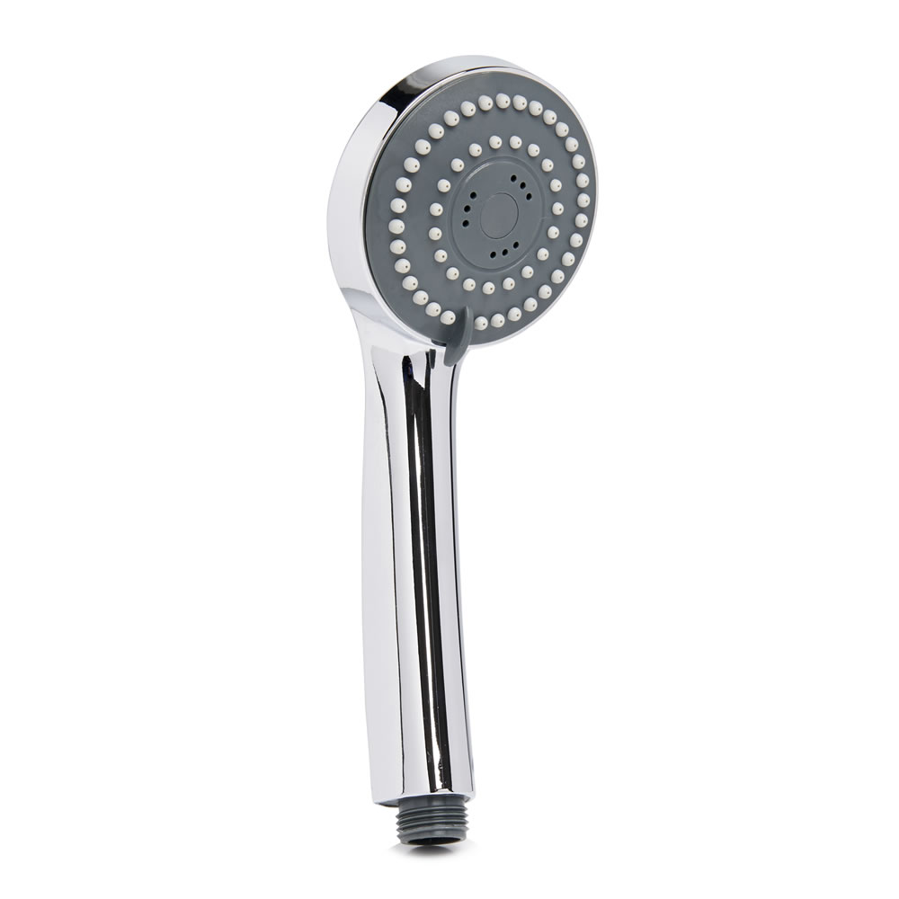 Wilko 3 Function Chrome Effect Shower Head Wilko