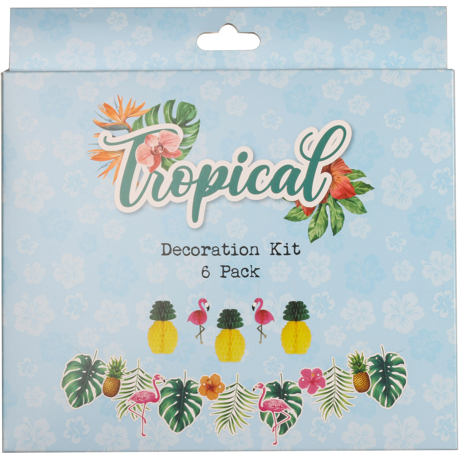 Pack of 6 Tropical Decoration Kit Image
