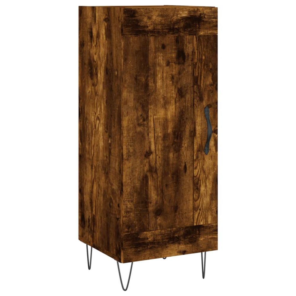 vidaXL 2 Door Smoked Oak Highboard Image 7