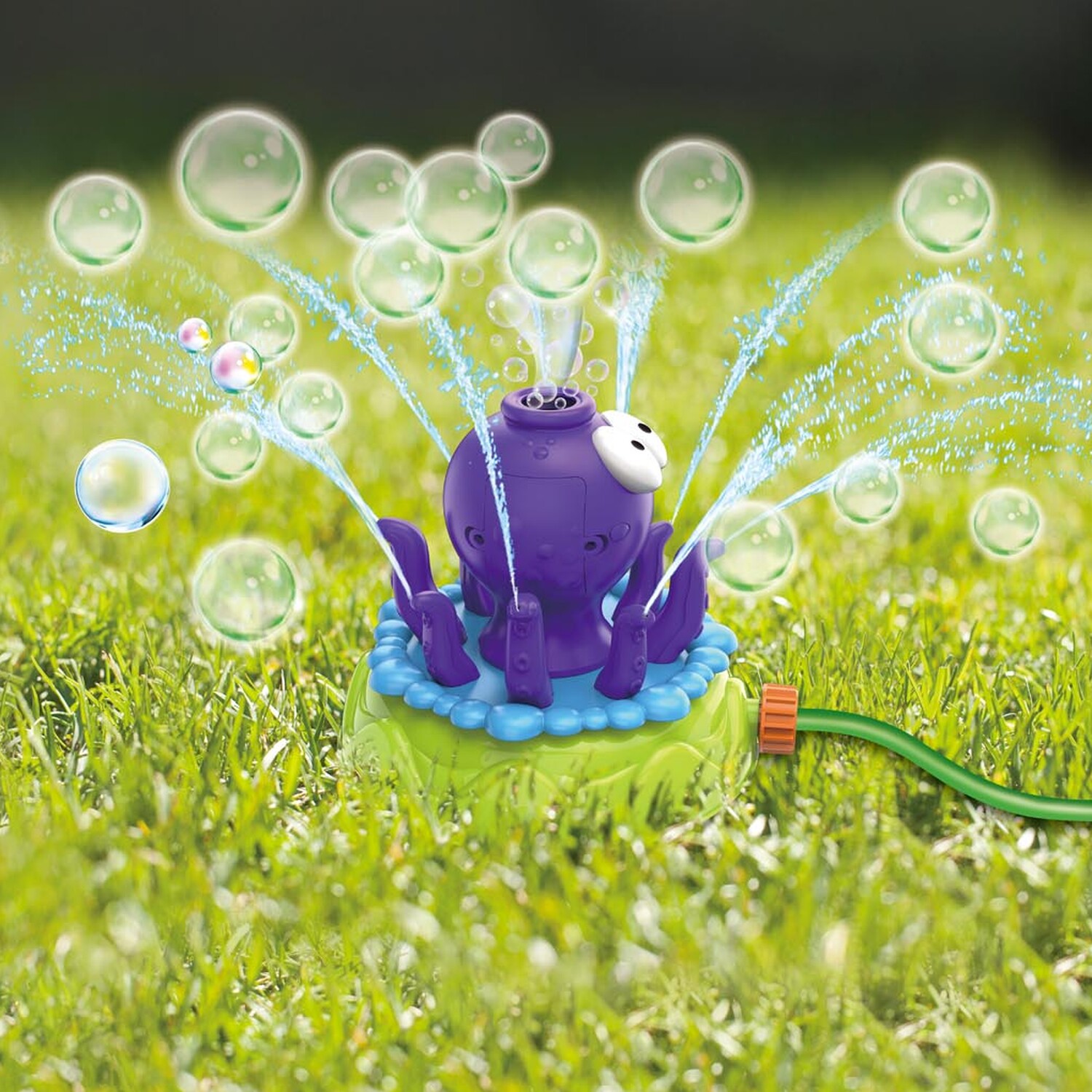 Octopus Bubble & Water Spray Machine - Purple Image 2