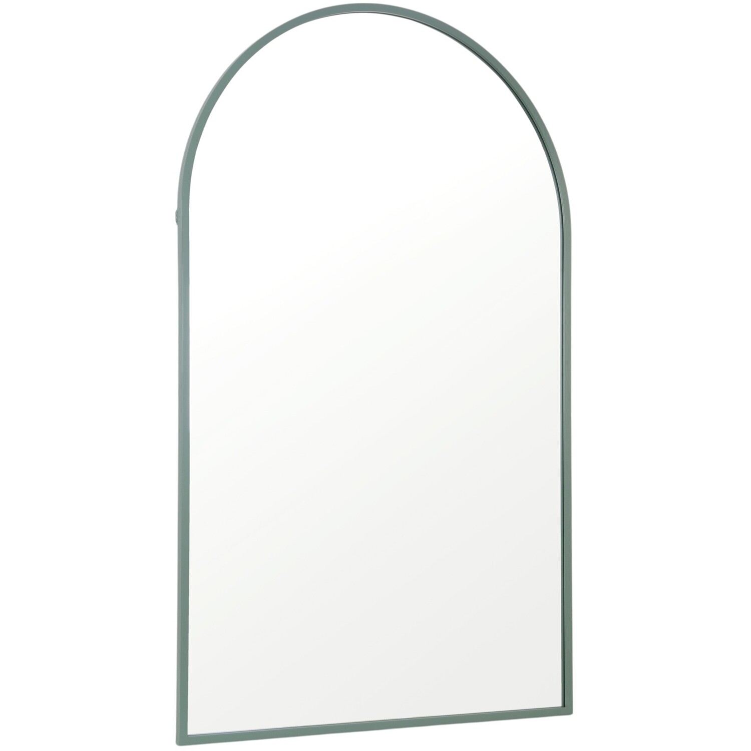 Wide Metal Arch Mirror  Greige Image 4