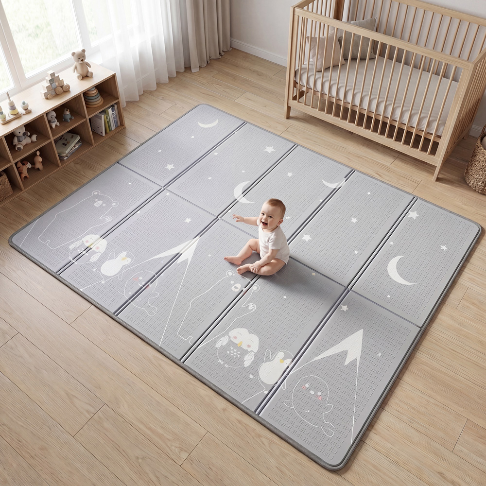 Liberty House Toys Unicorn with Moon and Stars Toddler Play Mat Image 2