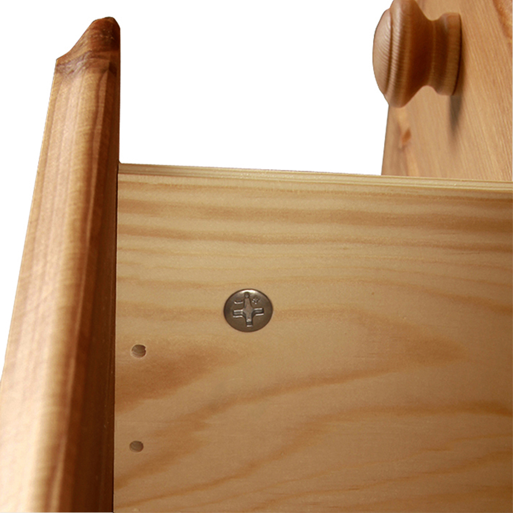 Florence Copenhagen 3 Drawer Pine Bedside Cabinet 2 Pack Image 6
