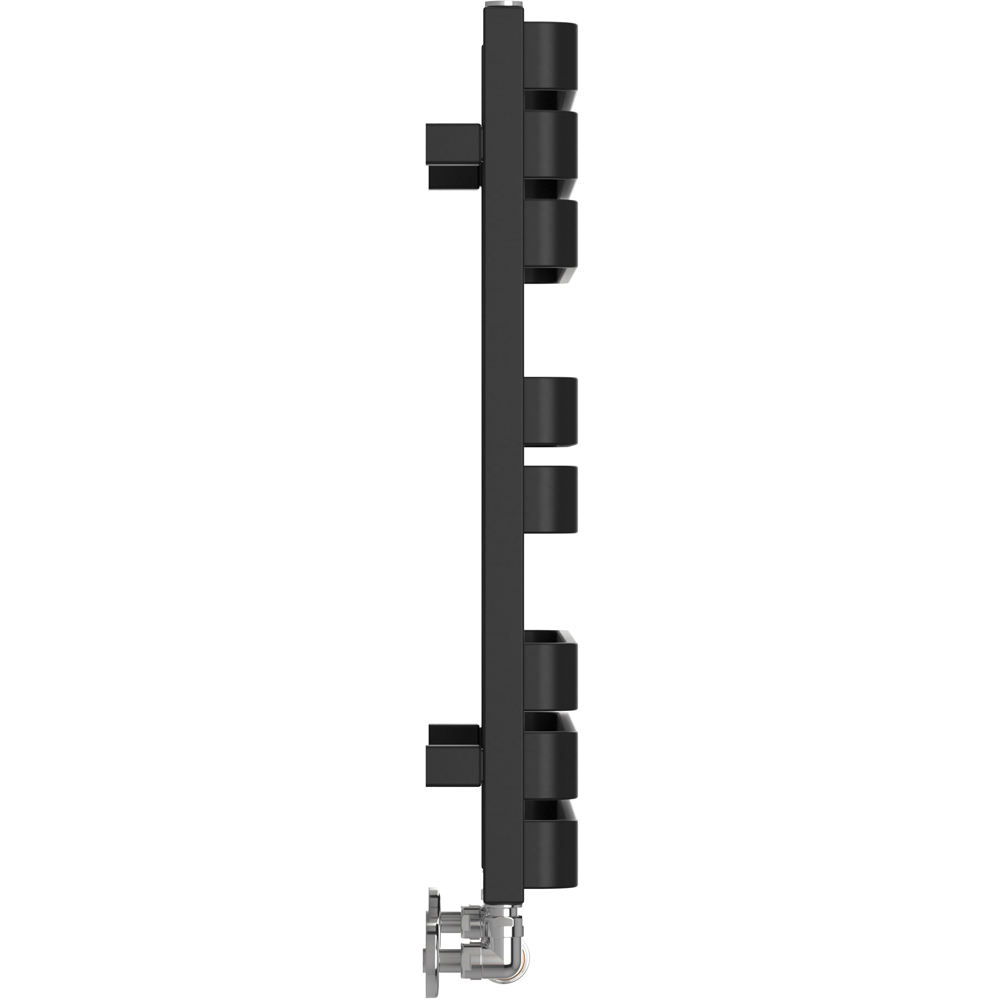 Terma Warp T Bold Matt Black Heated Towel Rail 1569 BTU 655 x 500mm Image 4