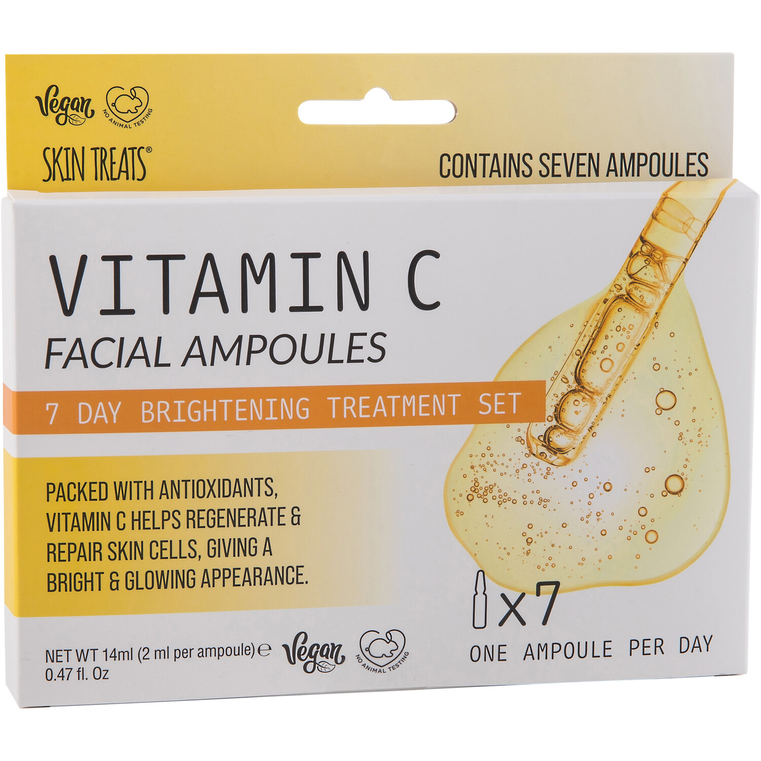 Pack of 7 Skin Treats Facial Ampoules - White Image 2
