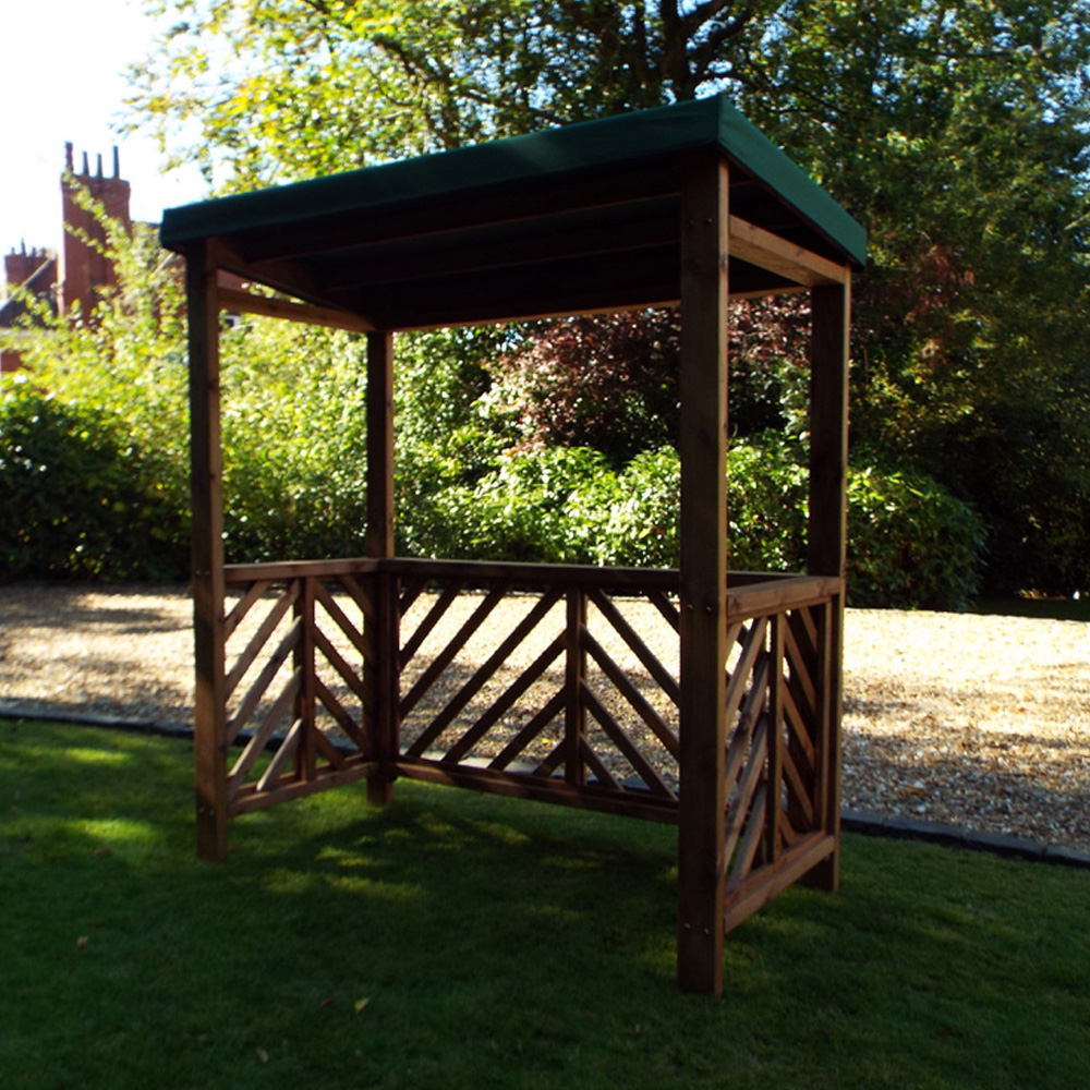 Charles Taylor Dorchester BBQ Shelter with Green Roof Cover Image 1