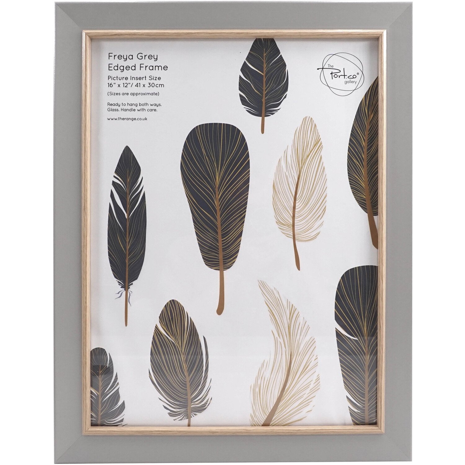 Freya Edged Frame - Grey / 16x12in Image 1