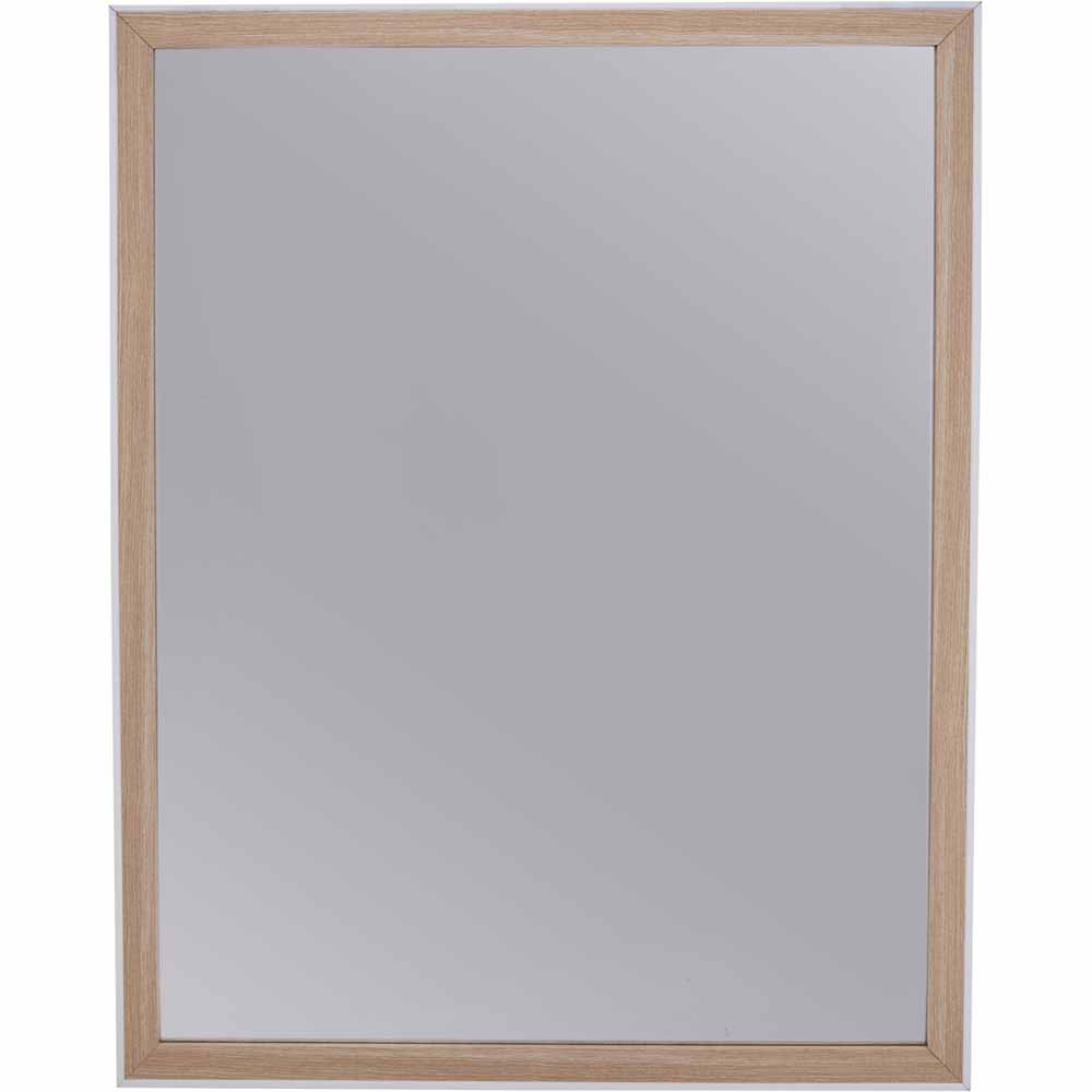 Wilko Natural White Mirror 80 x 100cm Image 1