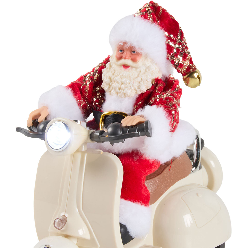 Animated Santa Riding Motorbike Decoration Image 4