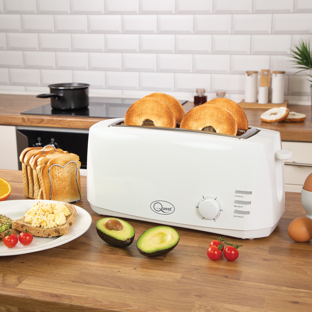 Benross White 4 Slice Cool Touch Toaster 1400W Image 2