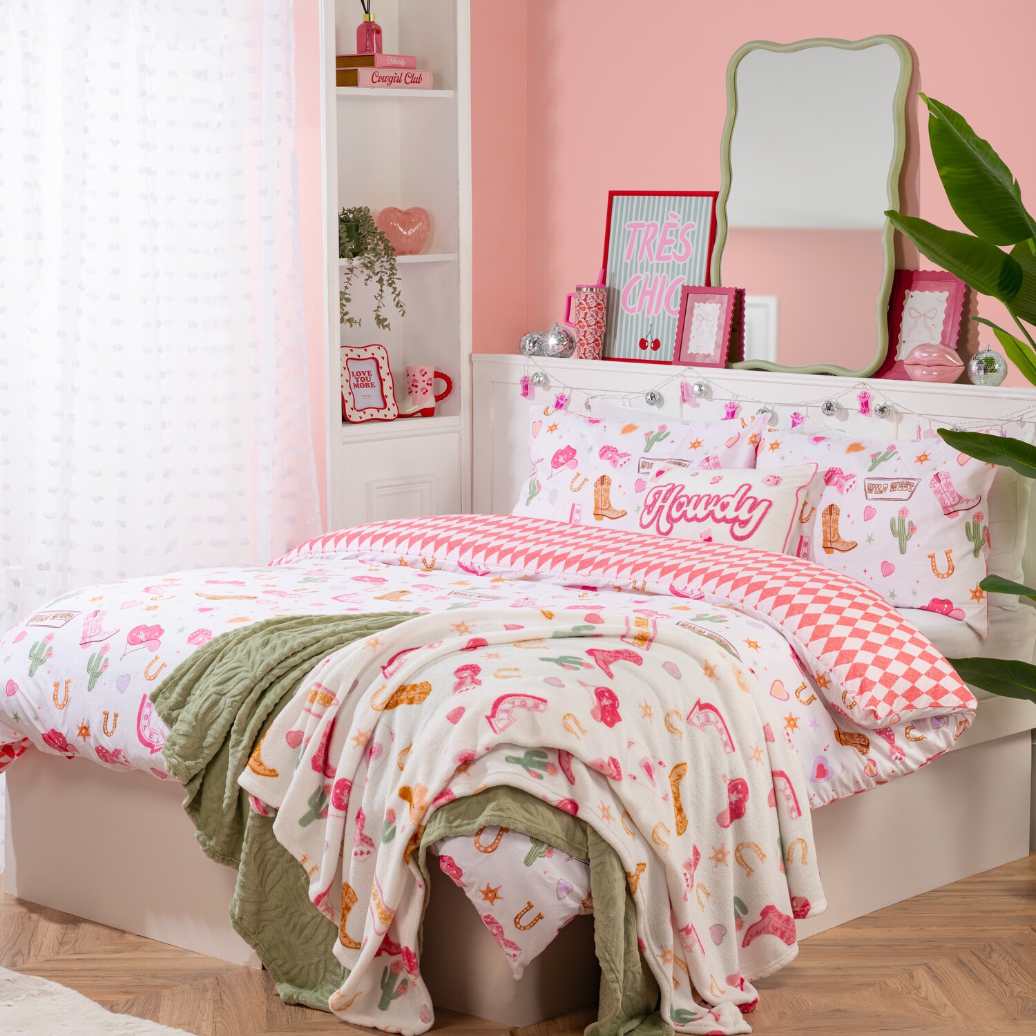 Wild West Duvet Set Blush Double Image 1
