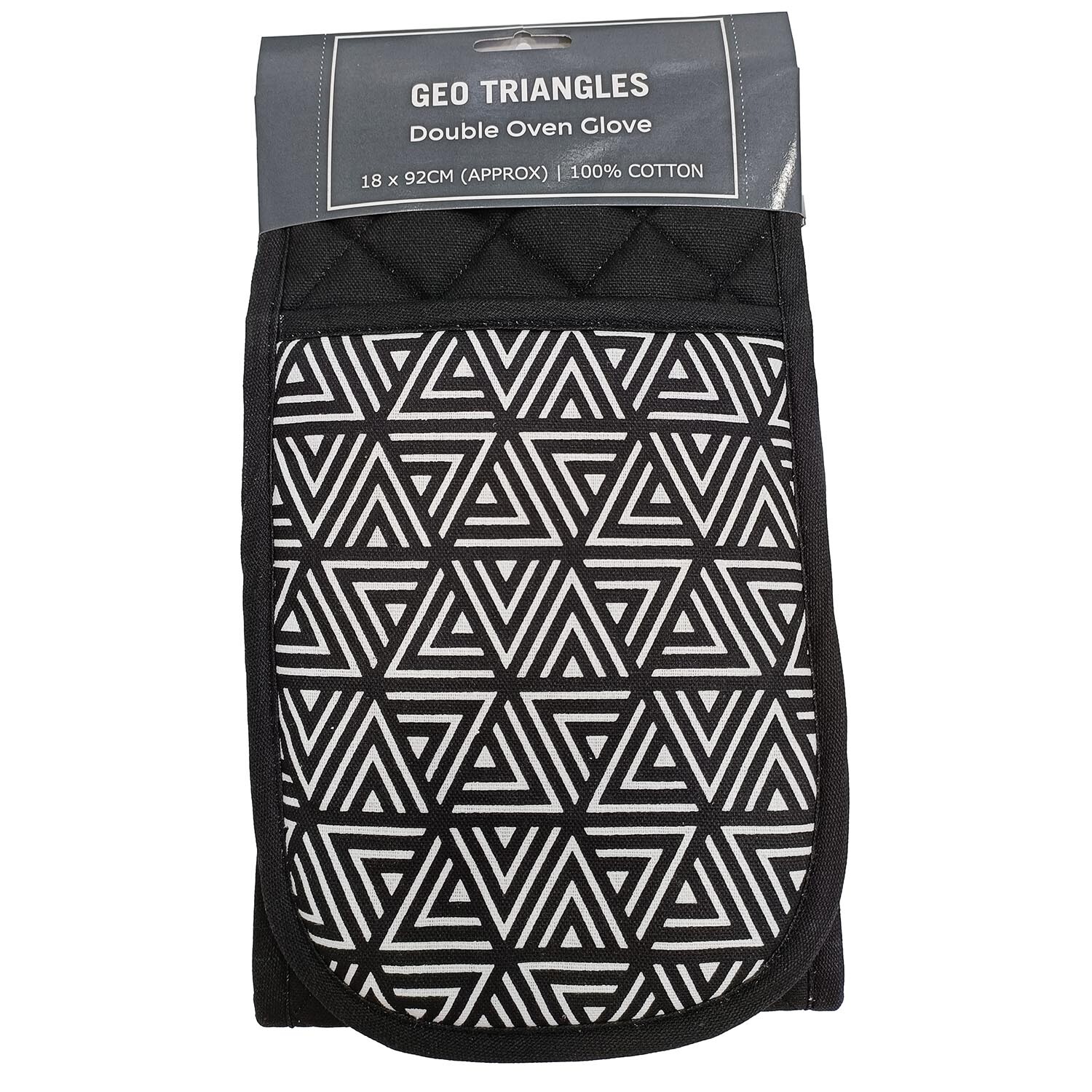 Geo Triangles Double Oven Glove Image 2