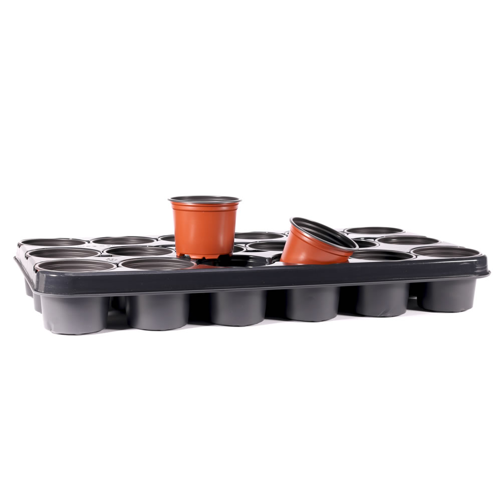 Wilko Pot Growing Tray with 18 Pots x 9cm Image 3