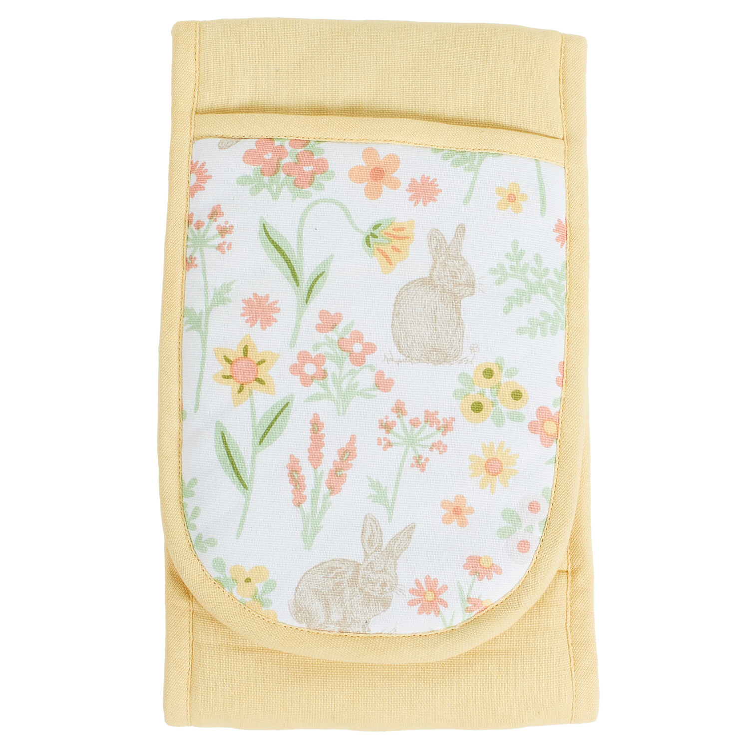 Bunny Print Double Oven Glove - Multicolour Image 1