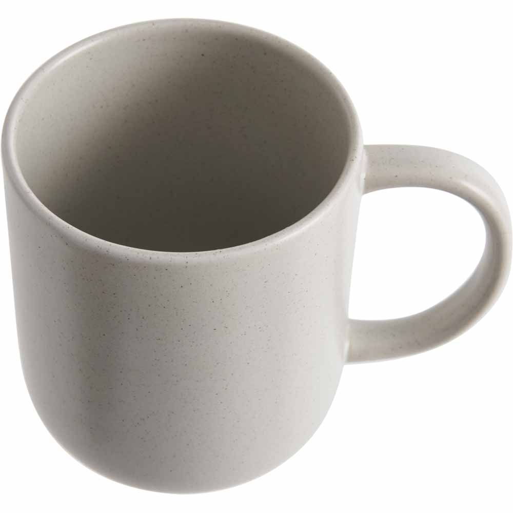 Wilko Cool Grey Speckled Mug Image 2