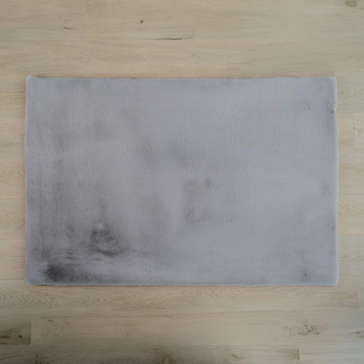 Lux Rabbit Faux Fur Rug - Glacier Image 1