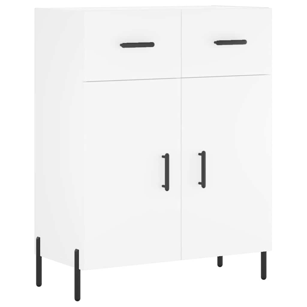 vidaXL 4 Door 2 Drawer White Highboard Image 7