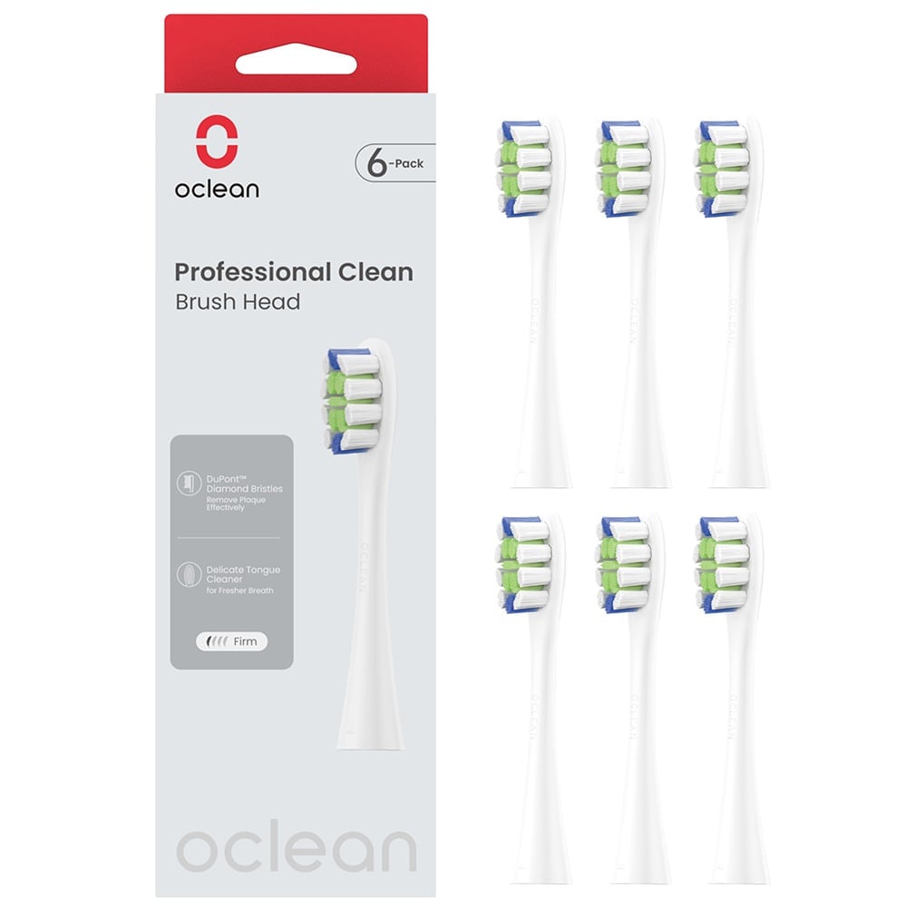 Oclean X Lite Grey Smart Sonic Electric Toothbrush Bundle Pack with 6 Brush Heads Image 4