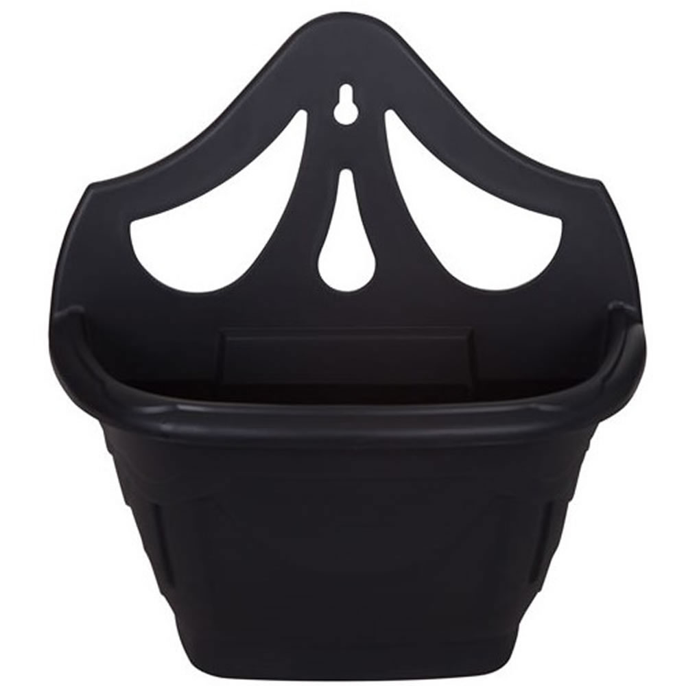 Wilko Black Wall Planter 32cm Image 2