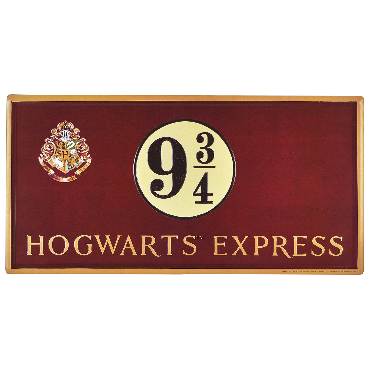 Harry Potter Hogwarts Express Metal Wall Plaque Image