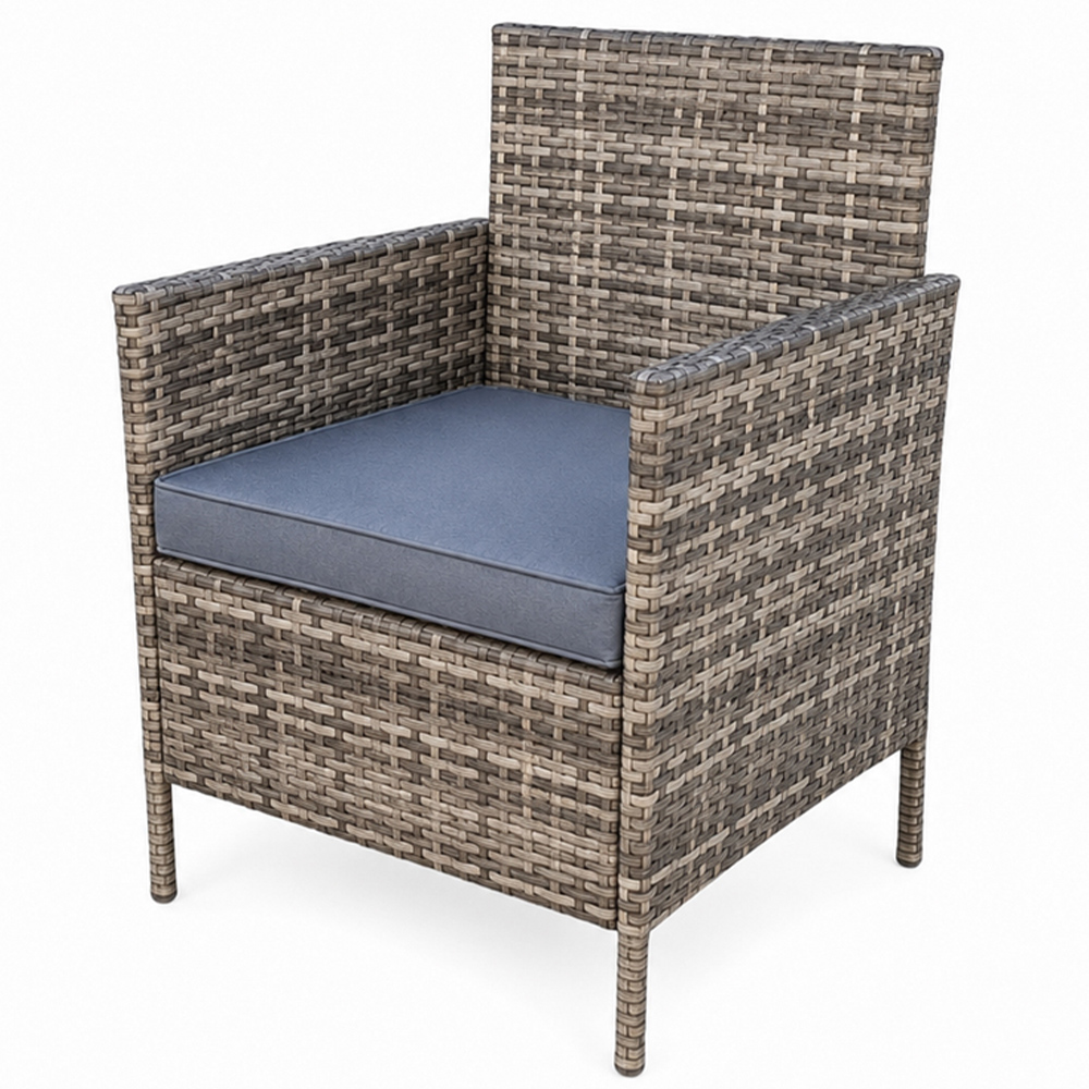 Outdoor Living 6 Seater Rattan Round Firepit Dining Set Image 7