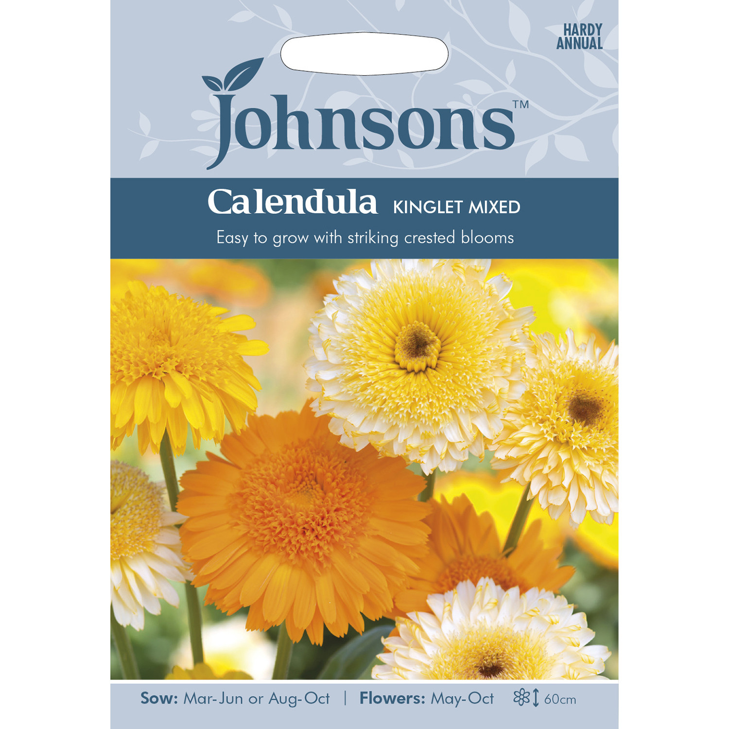 Johnsons Calendula Kinglet Mixed Flower Seeds Image 2
