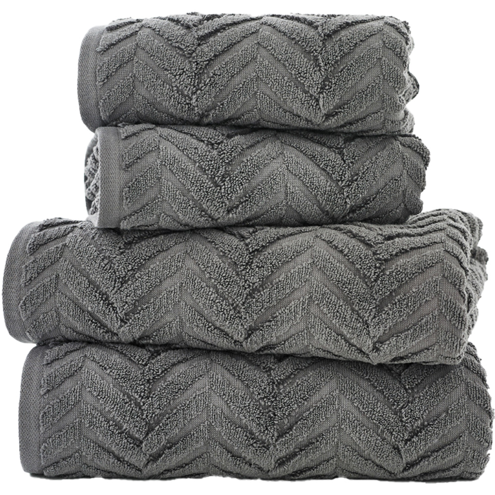 The Lyndon Company Catalonia Dark Grey Bath Towel Image