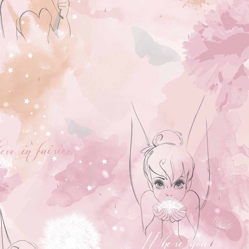 Disney Tinkerbell Watercolour Wallpaper Image 1