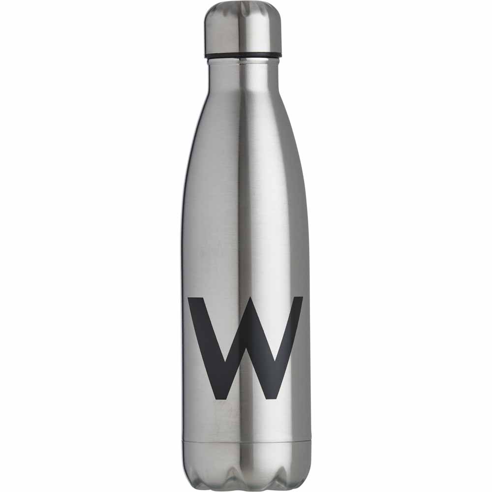Wilko Alphabet Double Wall Bottle-W Image 1