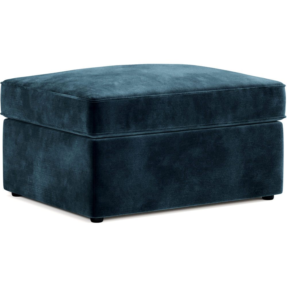 Jay-Be Airforce Luxe Velvet Fold-Out Footstool Bed with Comfort Mattress Image 2