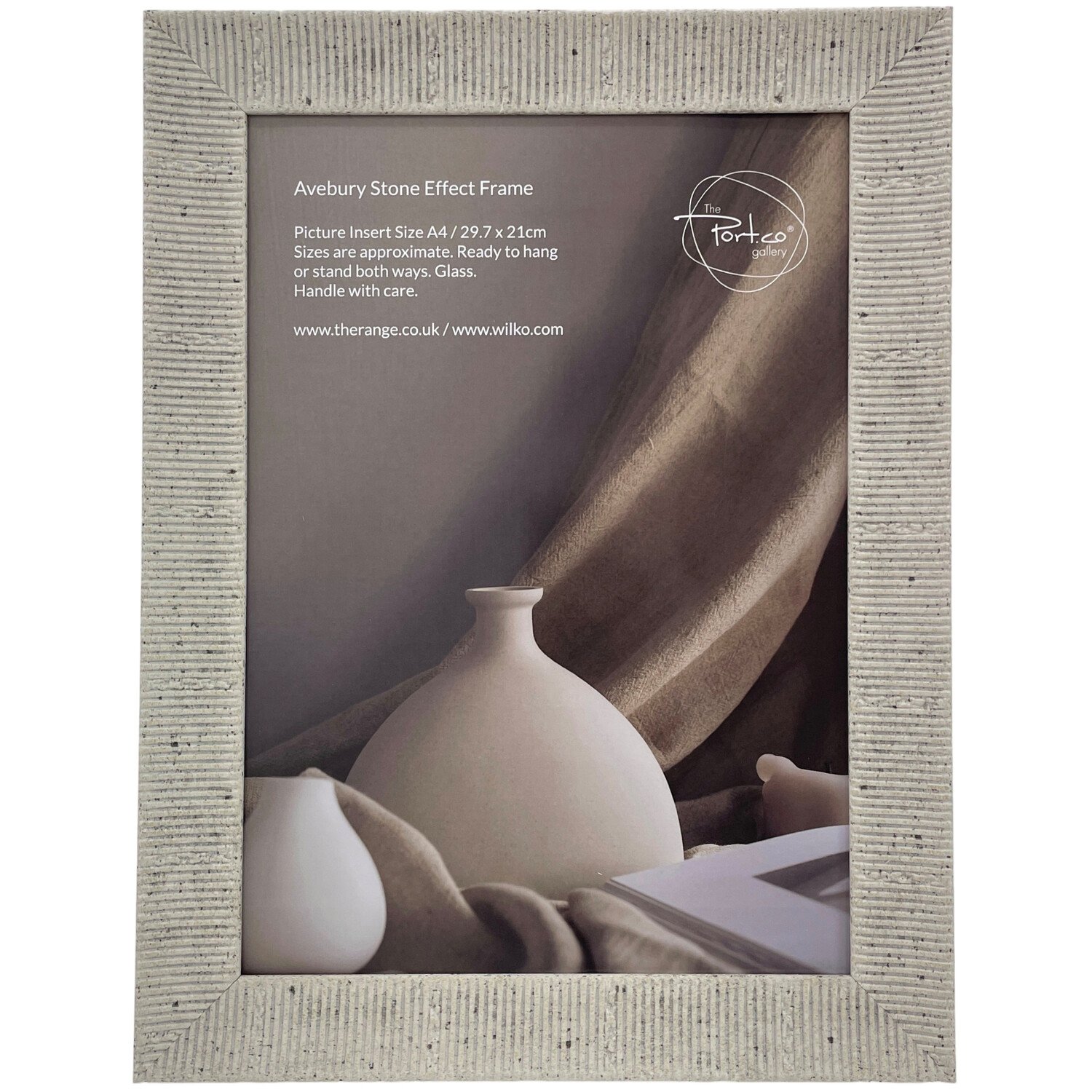 Avebury Stone Effect Photo Frame Neutral A4 Image 1