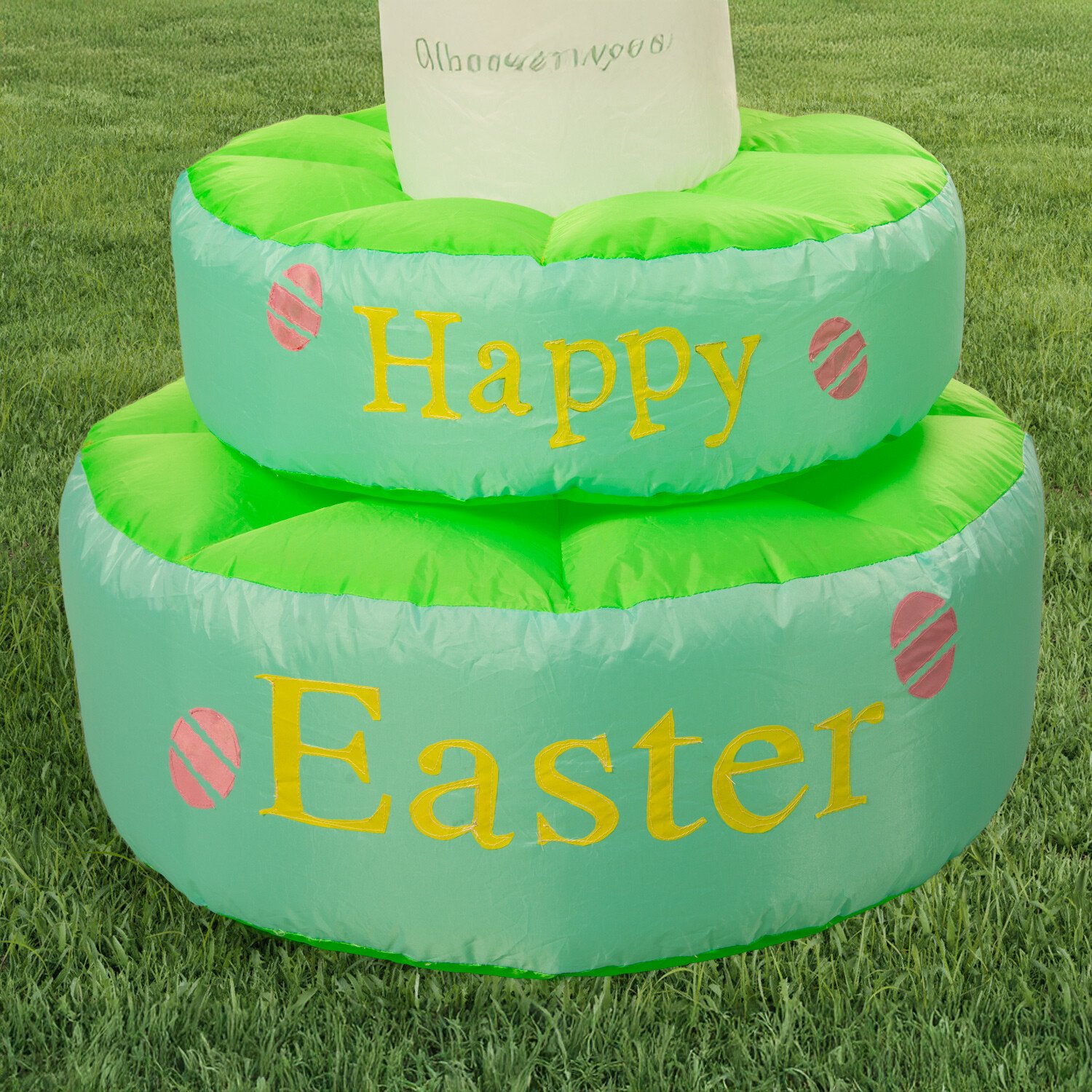Rotating Easter Bunny Inflatable White Image 3