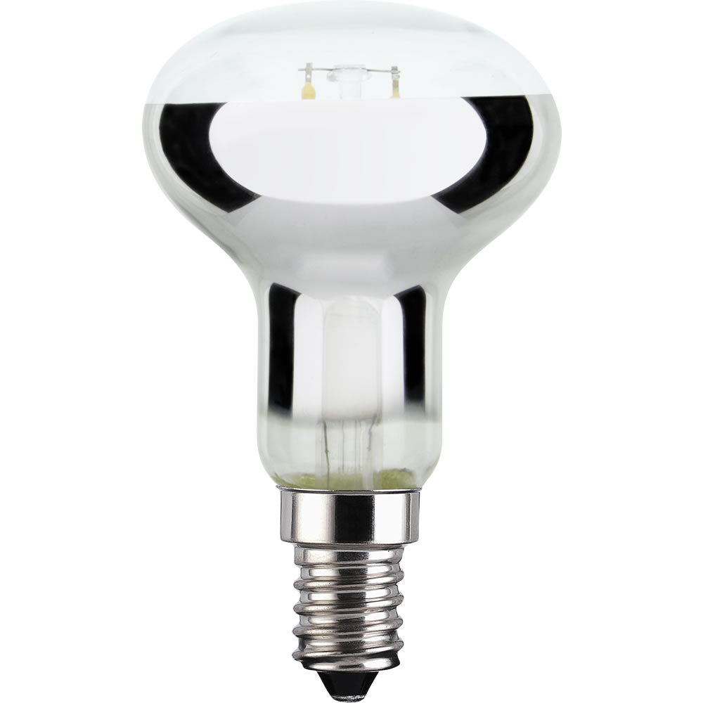 Wilko 1 pack Small Screw E14/SES LED 3W 180 Lumens R50 Filament Light Bulb Image 1