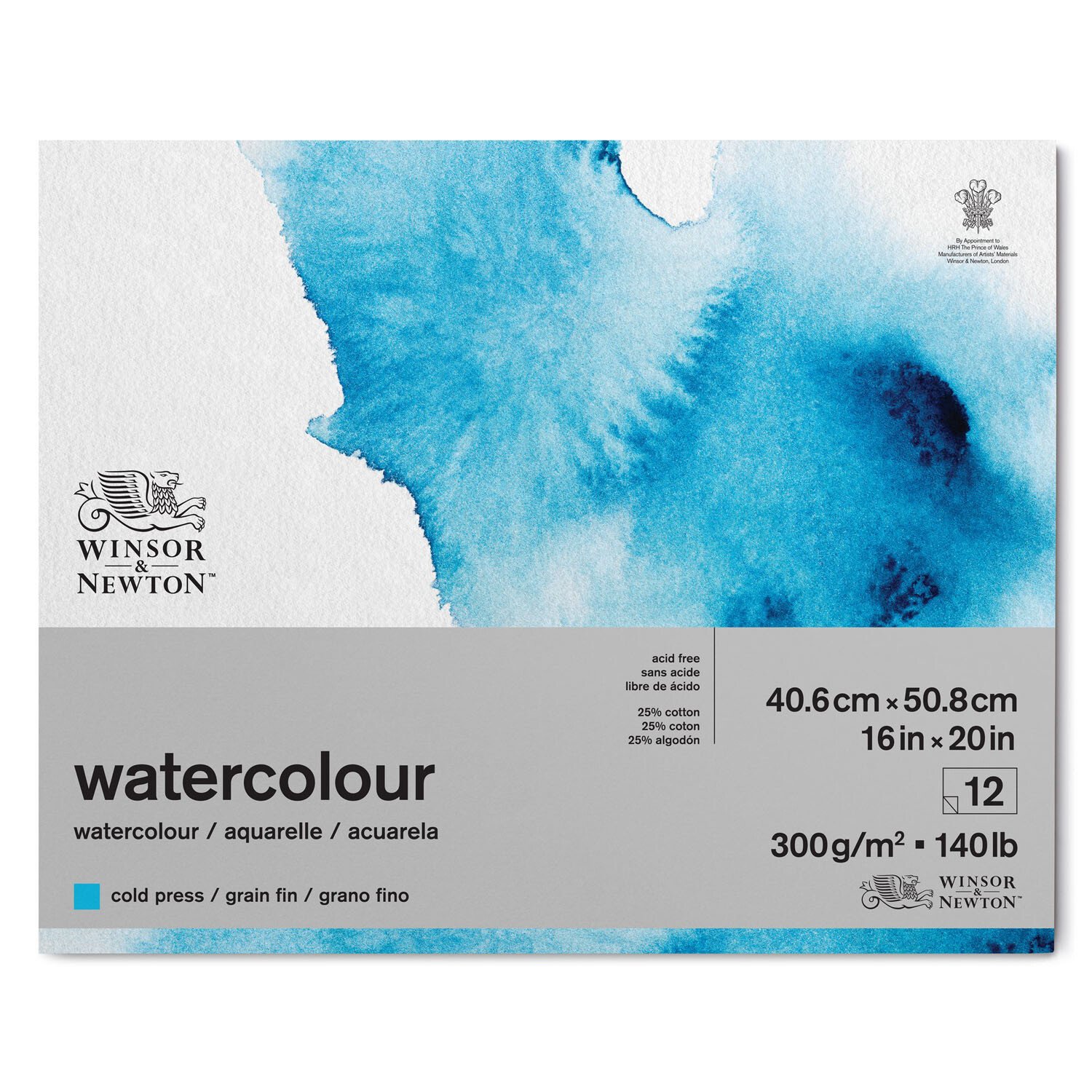 Winsor & Newton Watercolour Cold Press Pad - 40.6x50.8cm Image 1