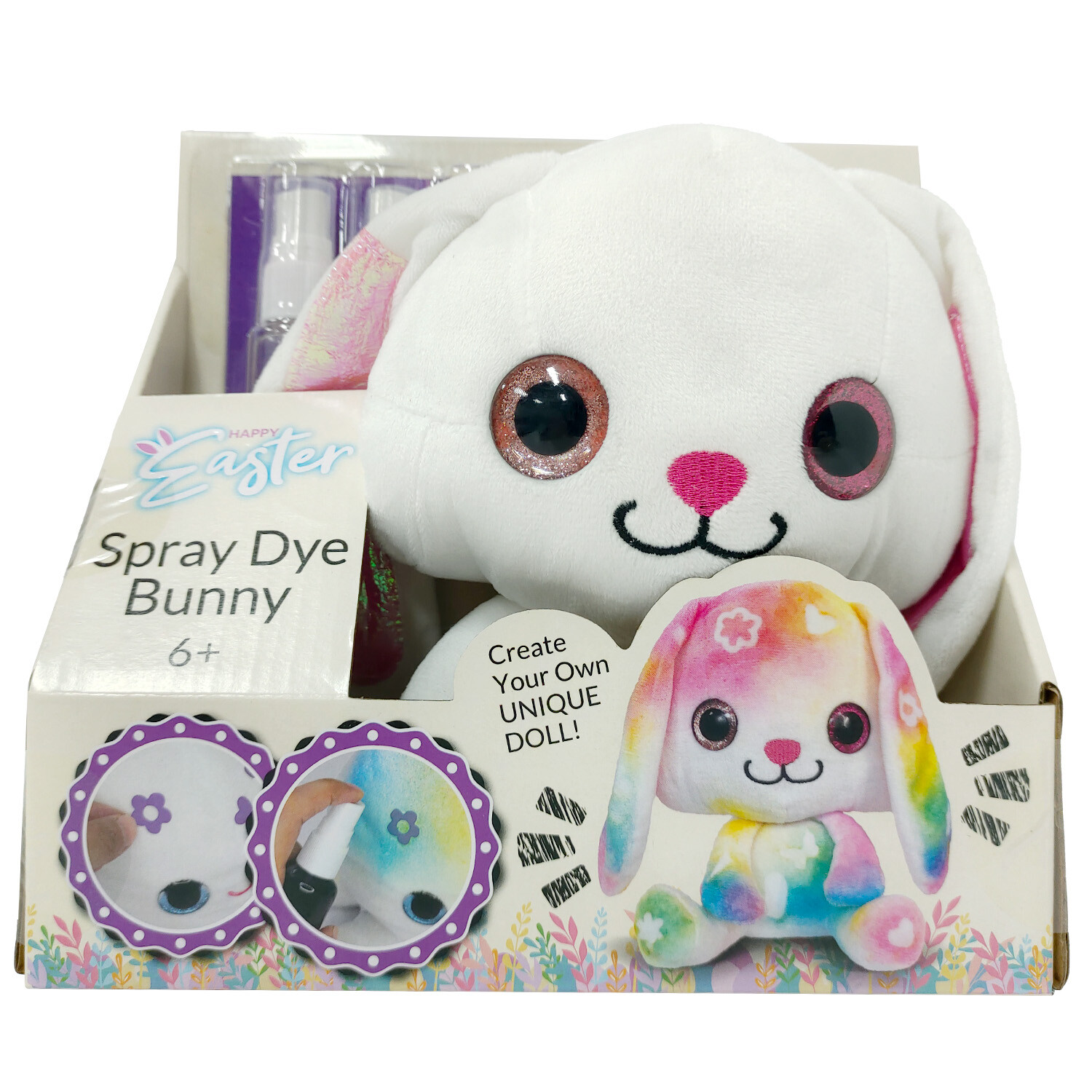 Spray Dye Bunny - White Image 1