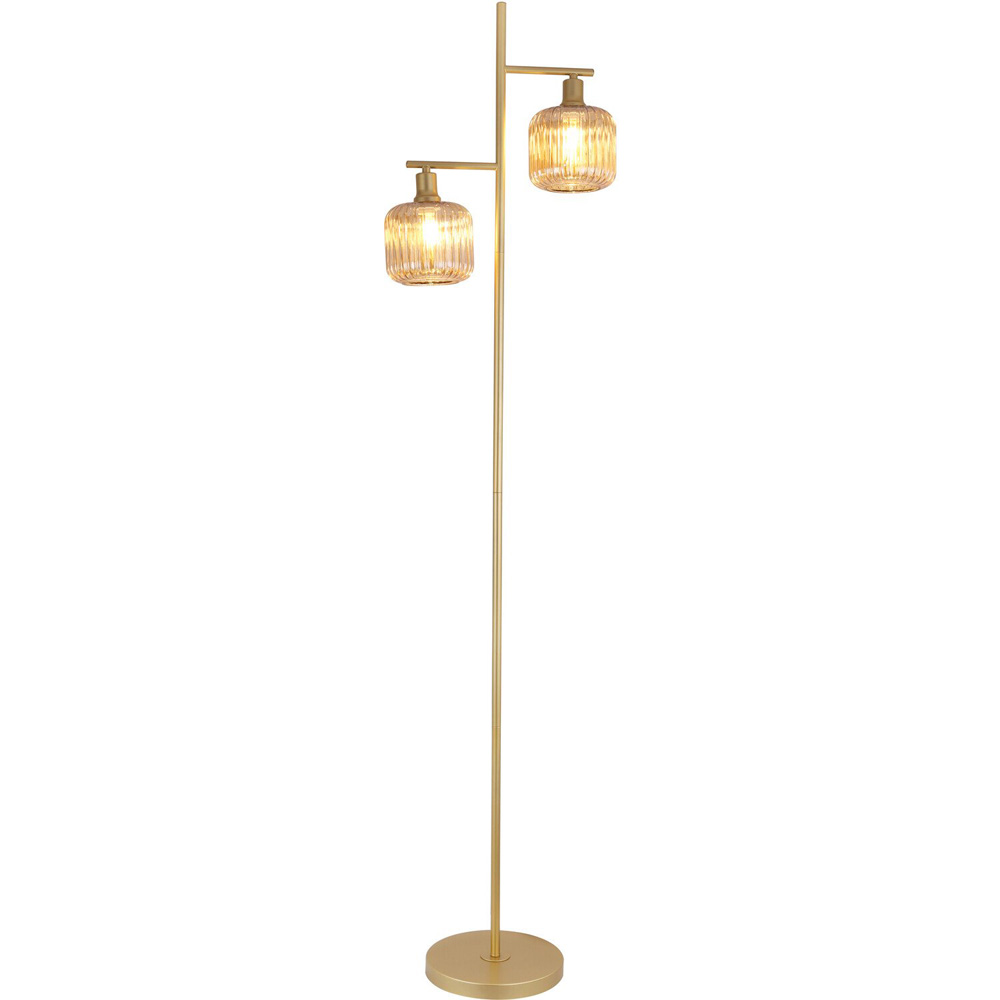 Micah Floor Lamp Champagne and Gold Image 3