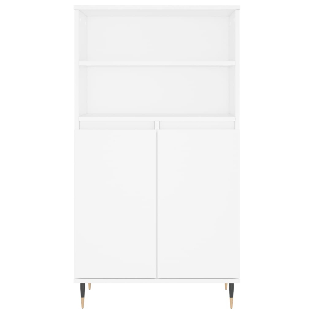 vidaXL 2 Door 2 Shelf White Highboard Image 6