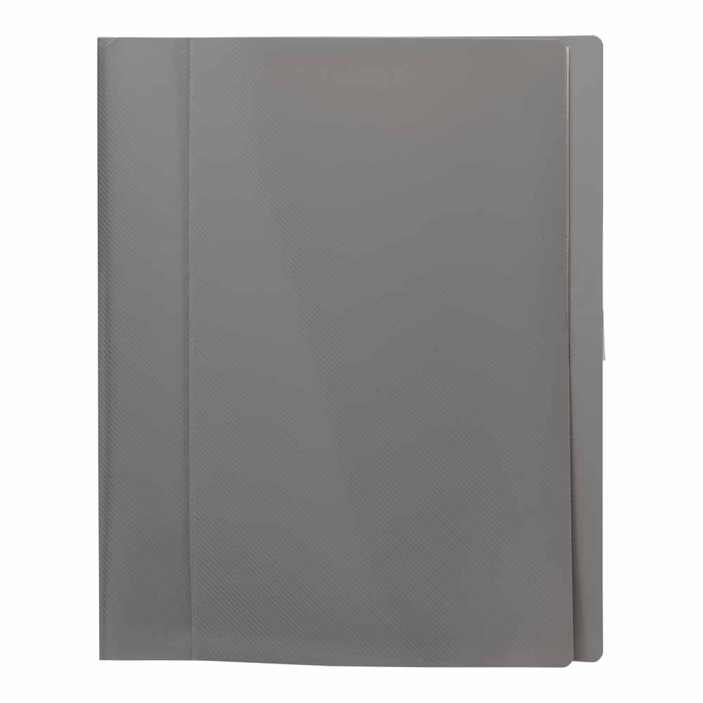 Wilko Display Book Cool Grey A4 Image 1
