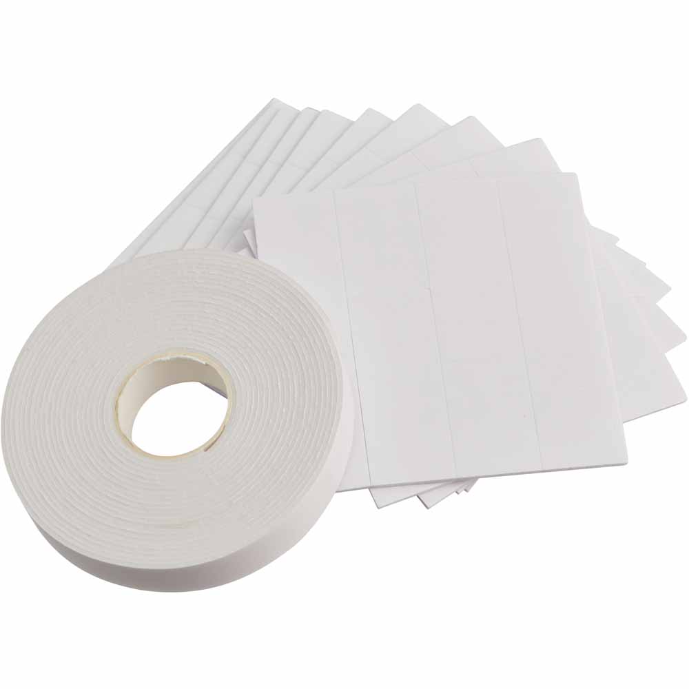 Wilko Double Sided Sticky Foam Tape and Pads Image 1