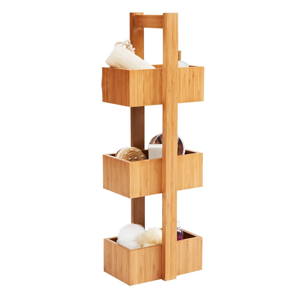 Wilko Bamboo Effect Free Standing Storage Unit